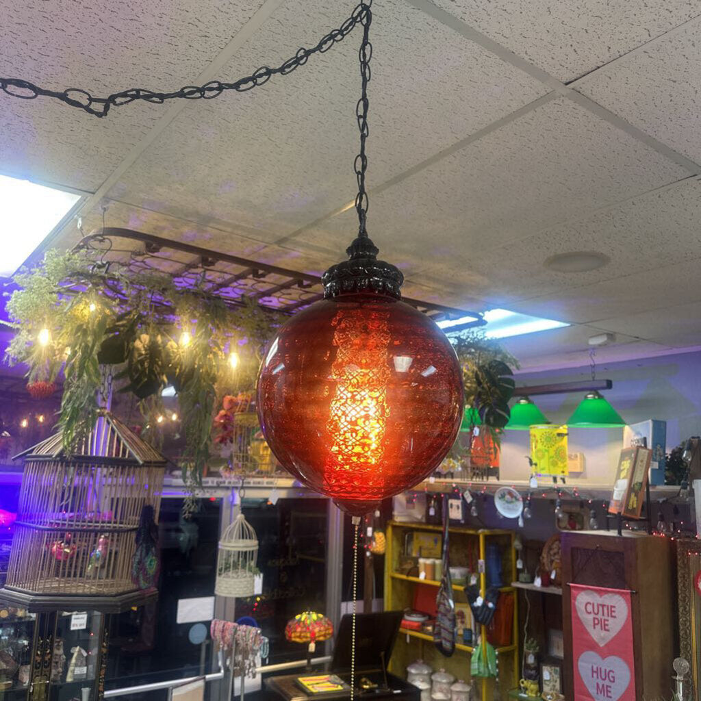 RED SWAG LAMP