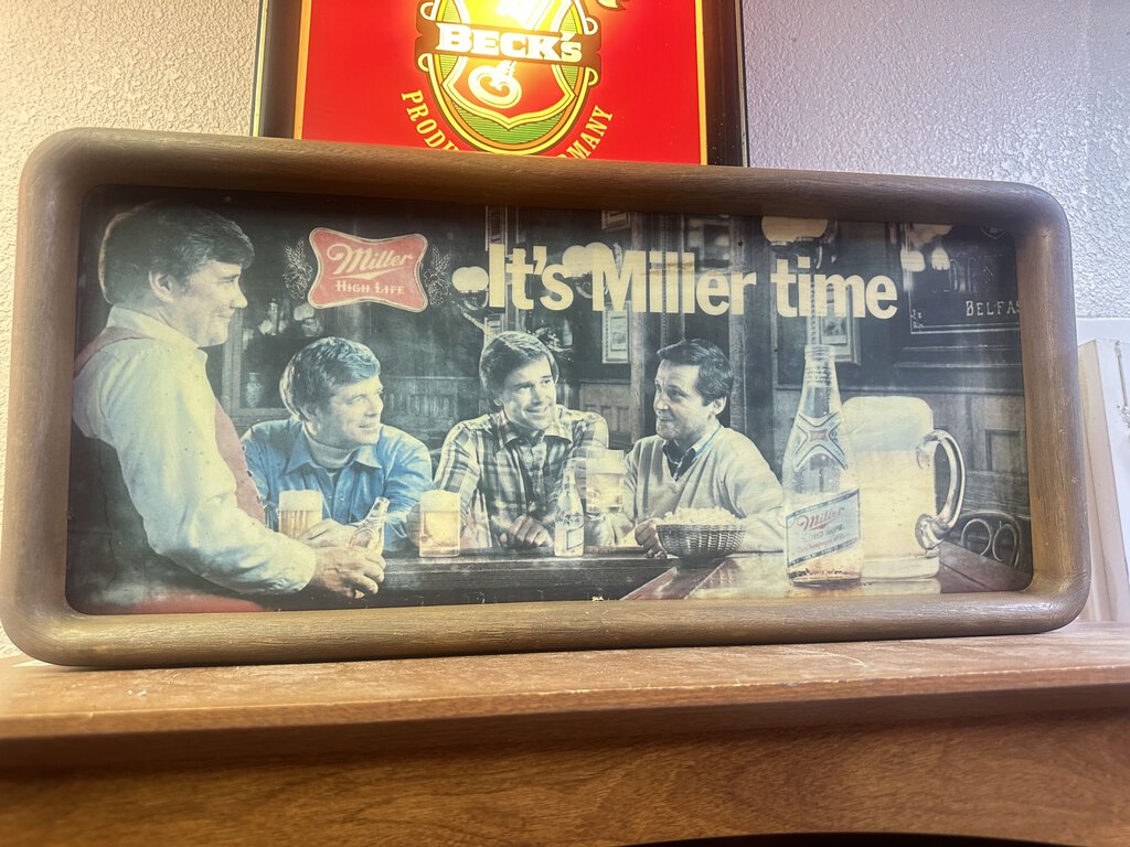 IT'S MILLER TIME BEER SIGN