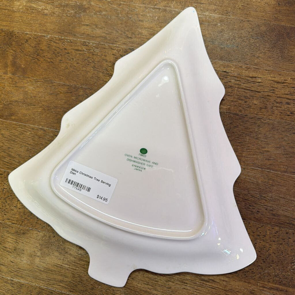 Nikko Christmas Tree Serving Dish
