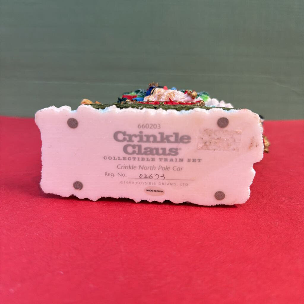 Crinkle North Pole Car Christmas Collectible