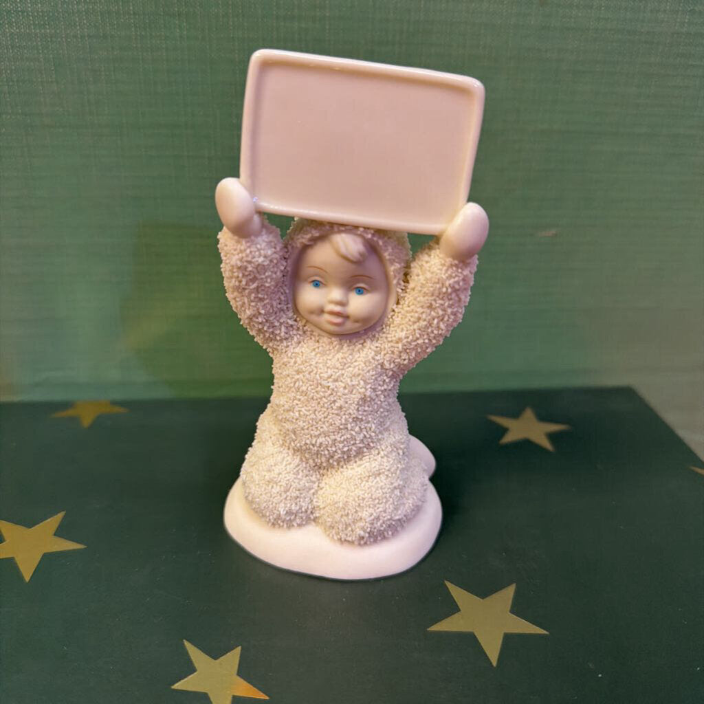 Snowbabies A Message in My Hands Figurine