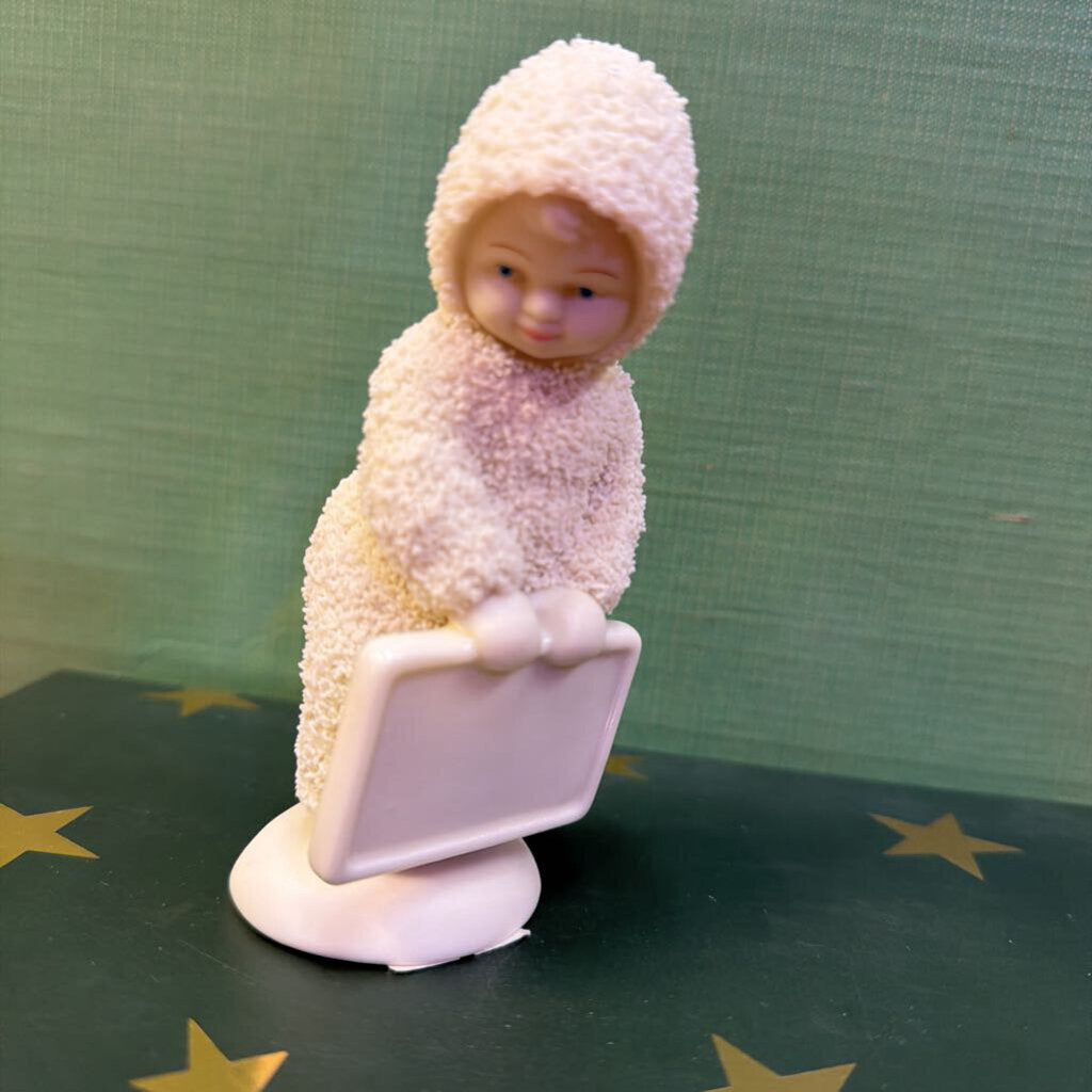 Snowbabies A Message in My Hands Figurine