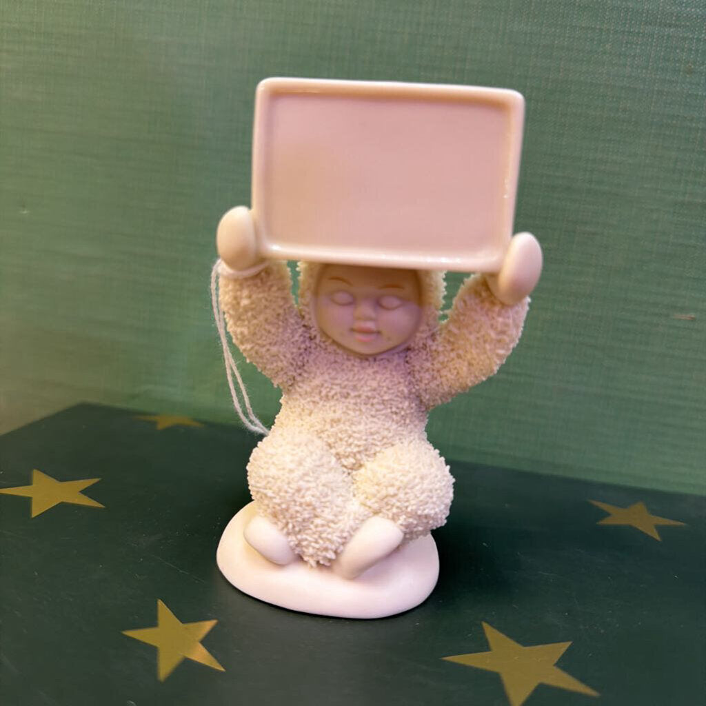 Snowbabies A Message in My Hands Figurine