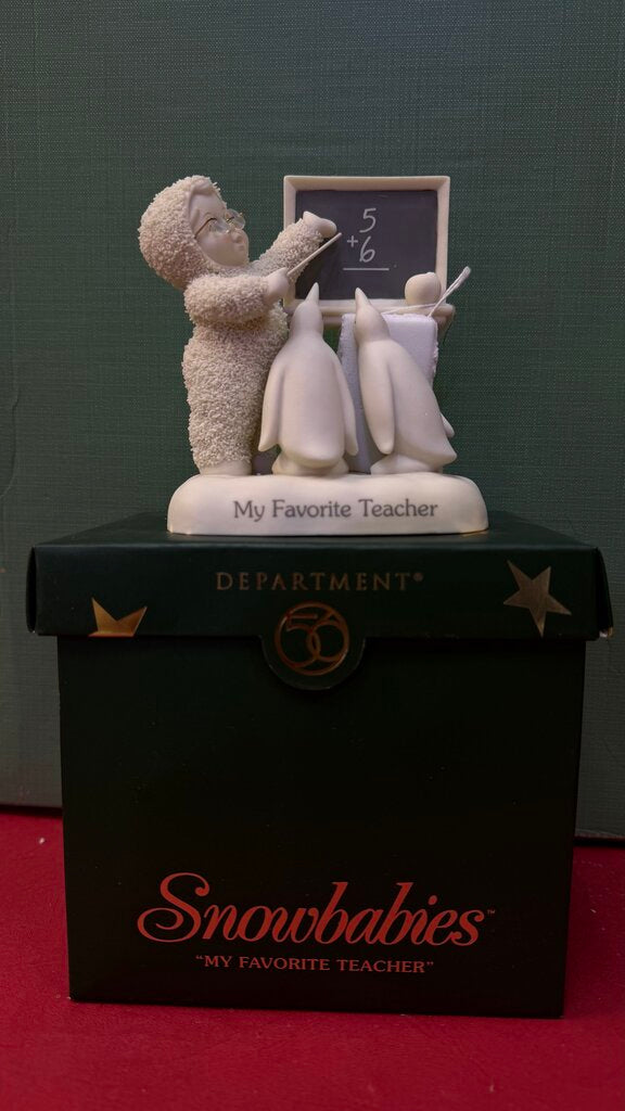 Snowbabies My Favorite Teacher Figurine