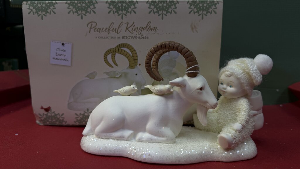 Peaceful Kingdom Snowbabies Climb Every Mountain