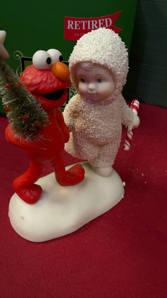 Department 56 Elmo Loves Christmas Snowbabies