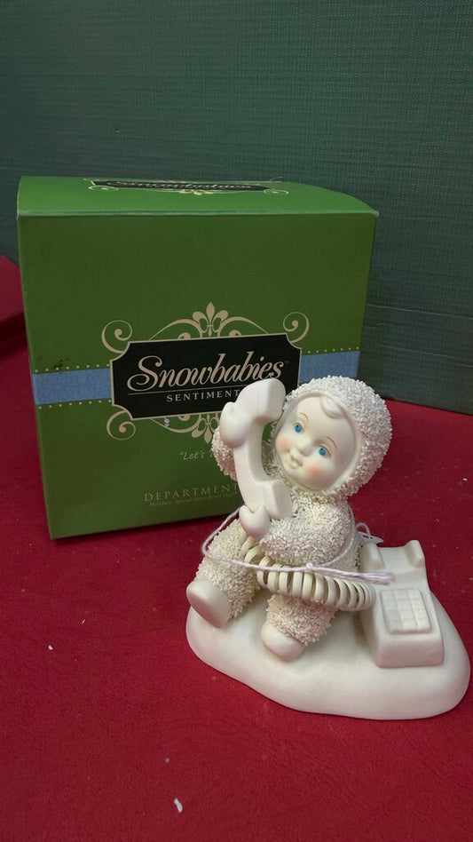Snowbabies Sentiments Let's Talk Figurine