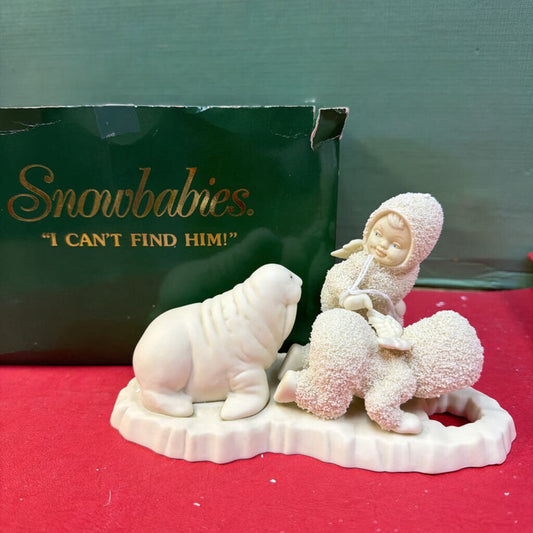Snowbabies Figurine "I Can't Find Him!"