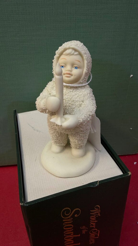 Department 56 Snowbabies Figurine Holding Candle