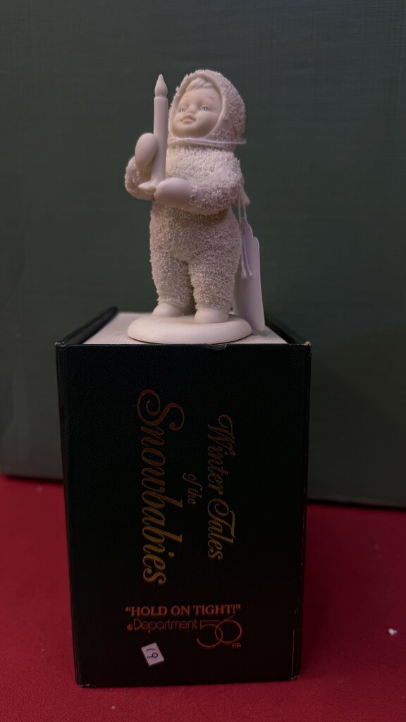 Department 56 Snowbabies Figurine Holding Candle