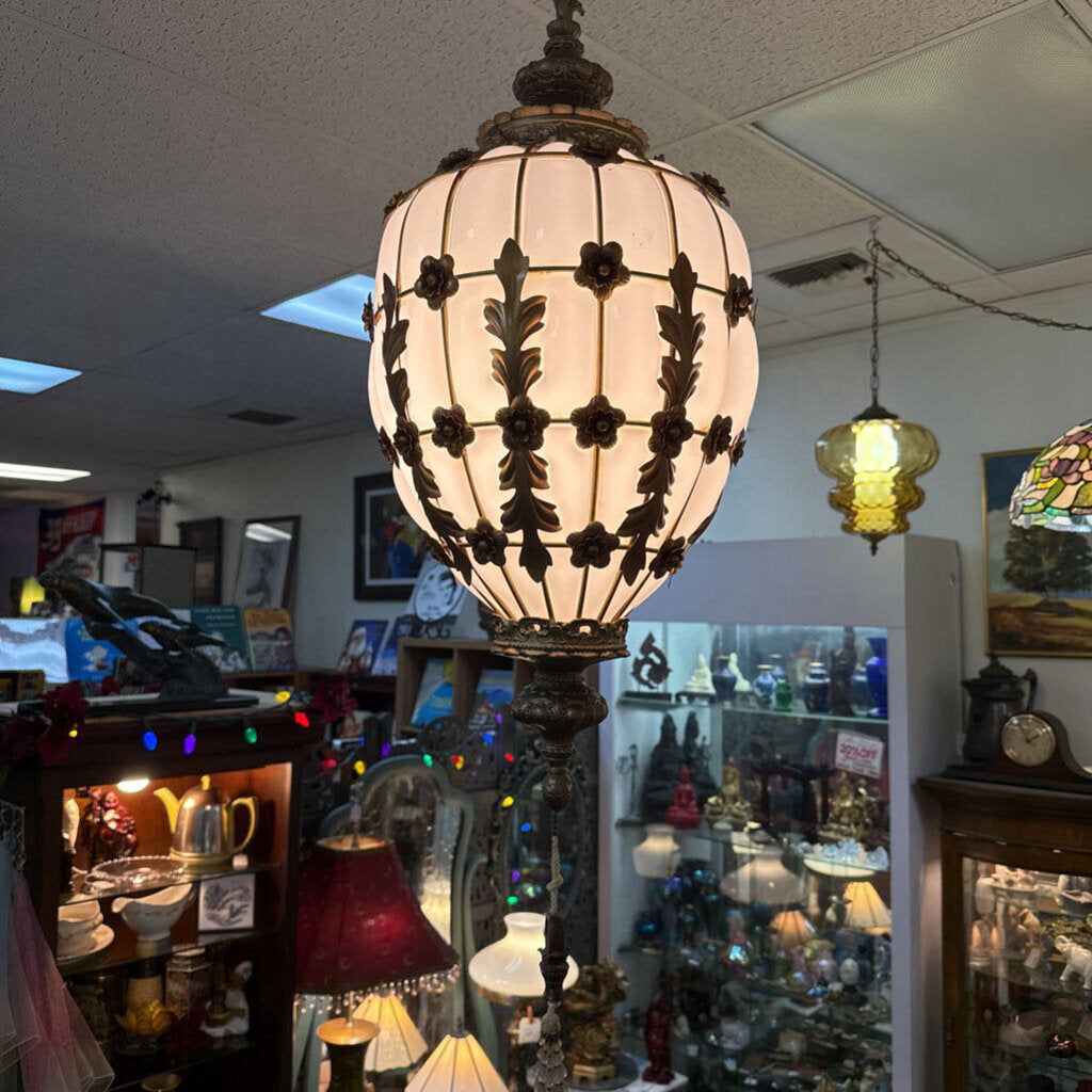 Italian Blown Caged Glass Swag