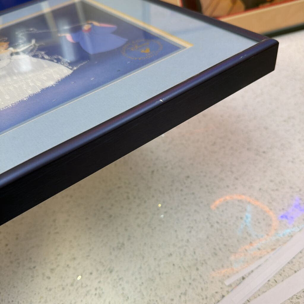 CINDERELLA LITHOGRAPH IN FRAME