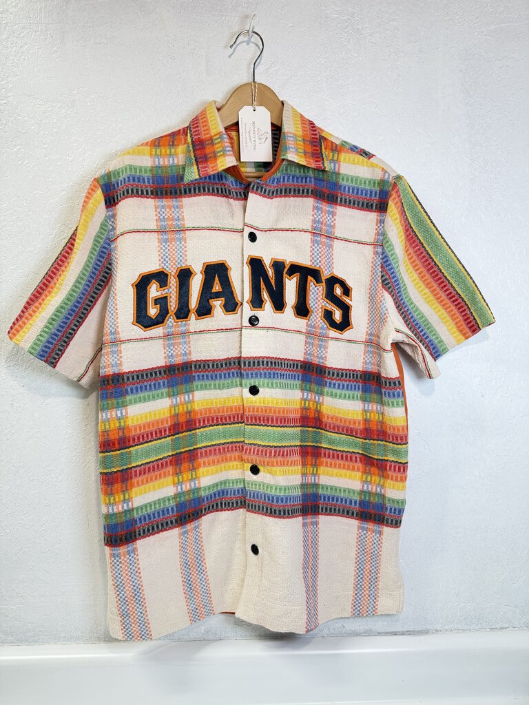 MENDED WING - Men's Giants PRIDE Vtg.Tablecloth Jersey Shirt - Size M