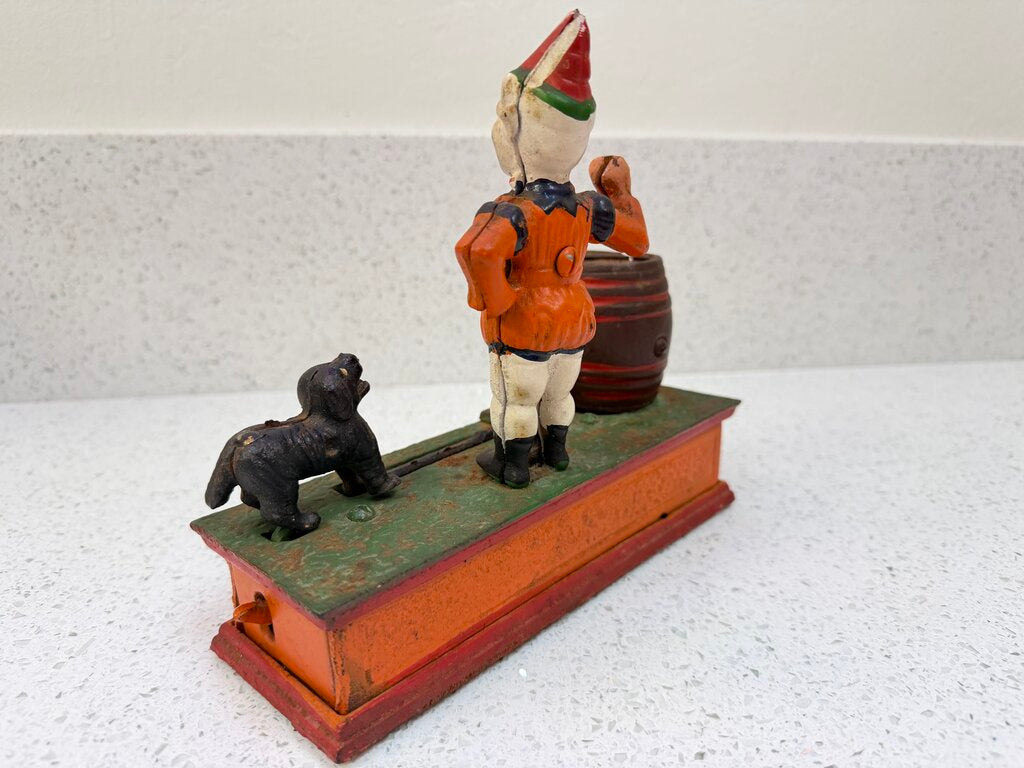 TRICK DOG CAST IRON COIN BANK