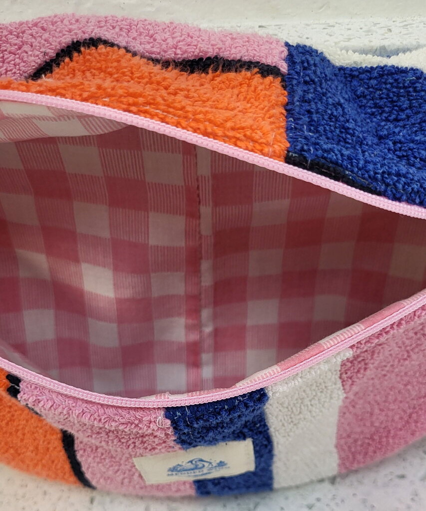 MENDED WING - Vintage Striped Towel Small Crossbody/Belt Bum Bag