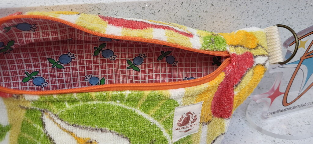 MENDED WING - Vtg Pears Terry Towel Small Crossbody/Belt Bum Bag