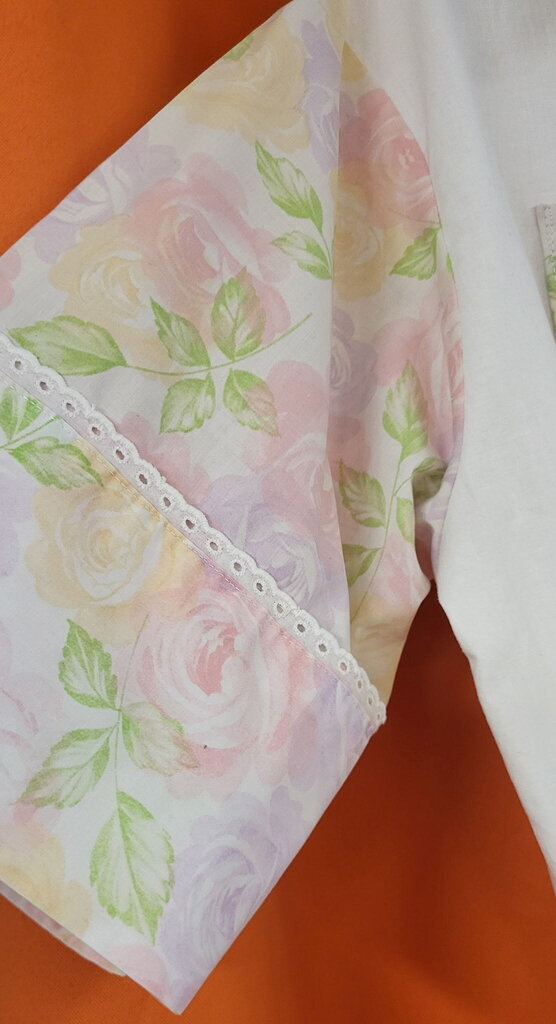 Mended Wing Cropped Embroidered Pillowcase Top – Women's Size XL