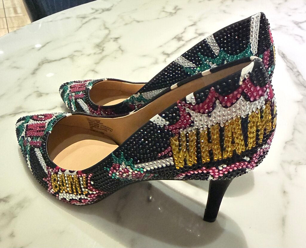 INC Zitah POW WHAM Pumps | Comic Book Statement Heels