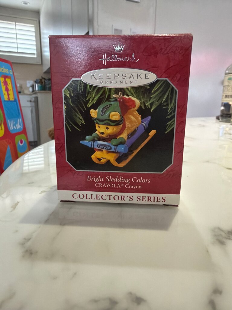Hallmark Keepsake Ornament Crayola Bright Sledding Colors