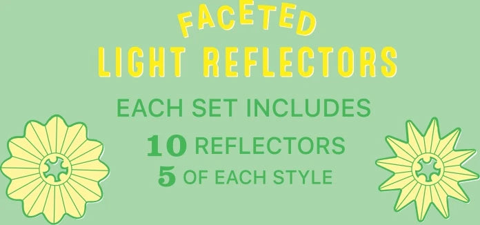 TRU-TONE FACETED LIGHT REFLECTORS