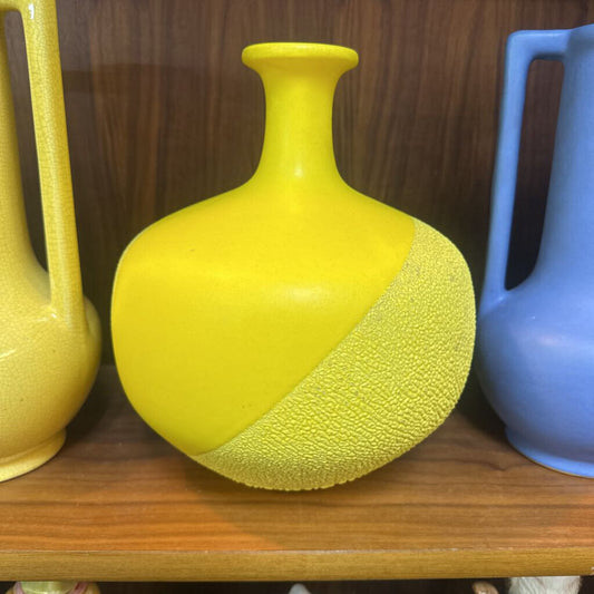 YELLOW HAEGER VASE