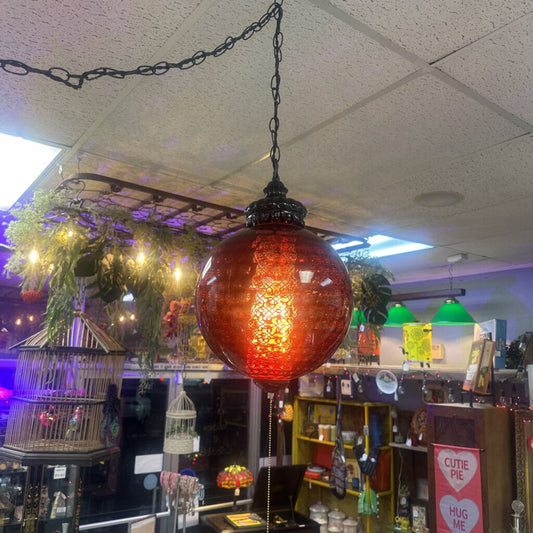 RED SWAG LAMP
