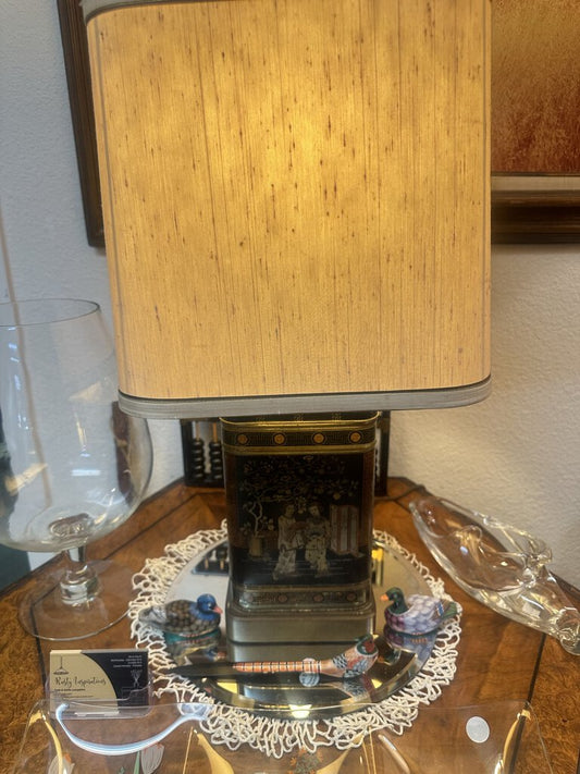 TIN ASIAN TABLE LAMP
