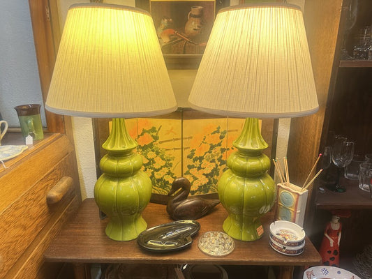 MID CENTURY TABLE LAMP PAIR