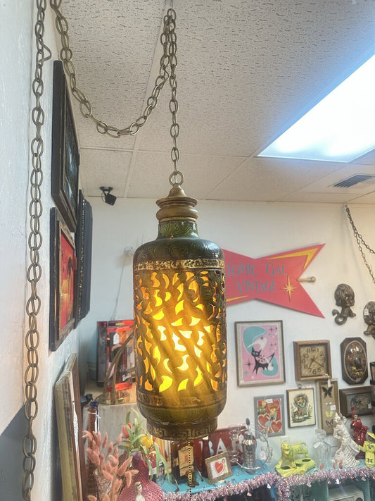 VINTAGE HANGING SWAG LAMP