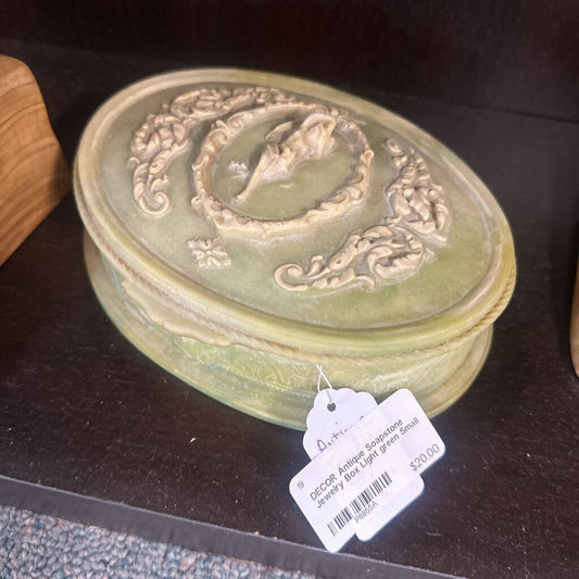 Antique Soapstone Jewelry Box