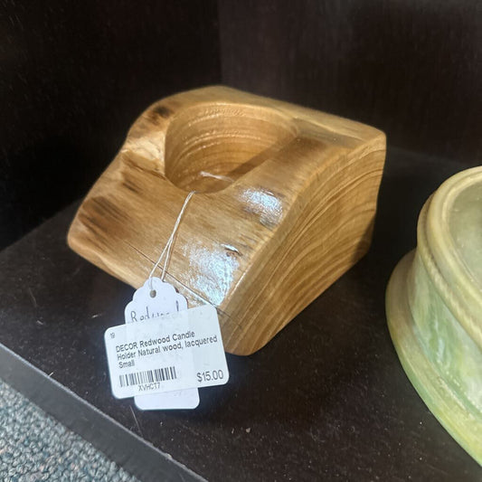 Redwood Candle Holder