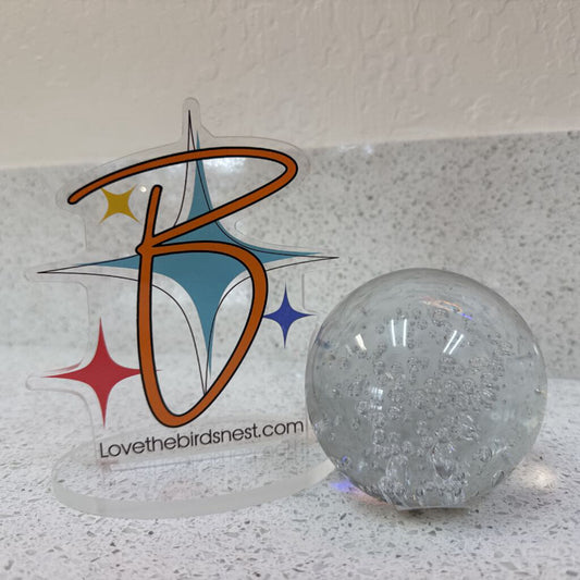 Med. Glass Paperweight