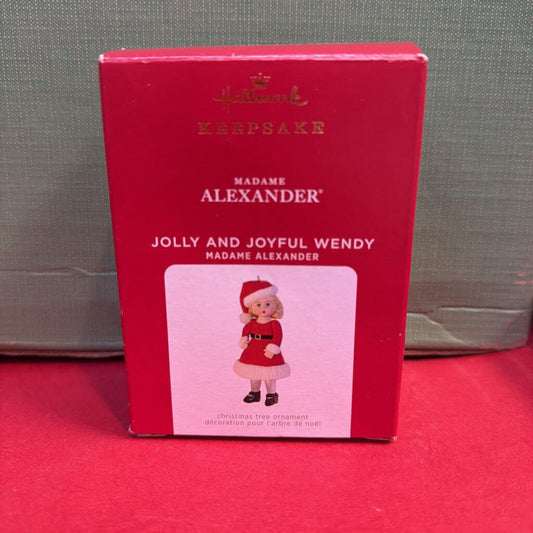 Madame Alexander Jolly and Joyful Wendy Ornament