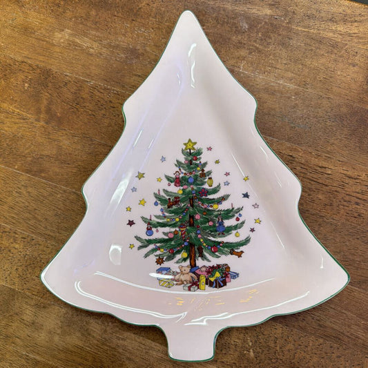 Nikko Christmas Tree Serving Dish