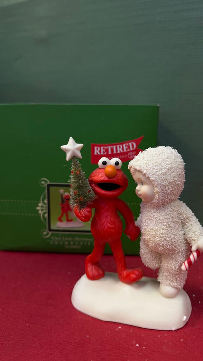 Department 56 Elmo Loves Christmas Snowbabies