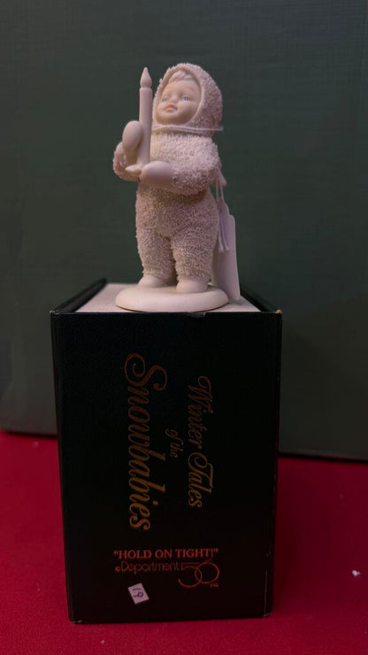 Department 56 Snowbabies Figurine Holding Candle
