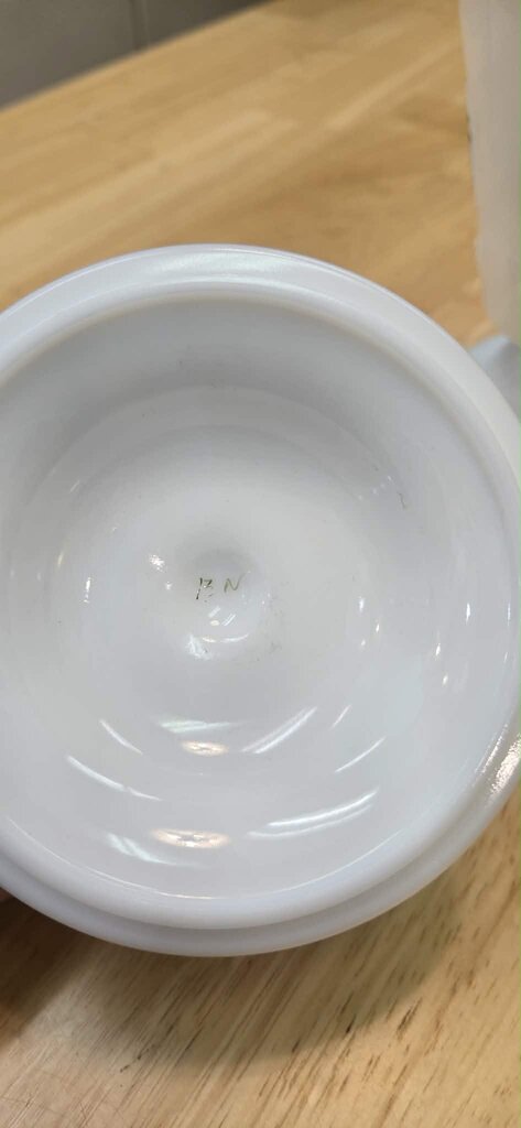 Fenton Handpainted Butterfiles on Milk Glass Covered Jar - Signed by Artist