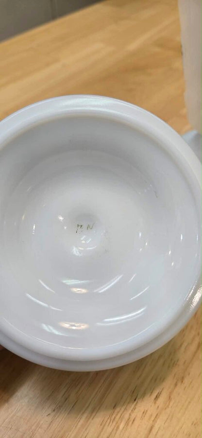 Fenton Handpainted Butterfiles on Milk Glass Covered Jar - Signed by Artist