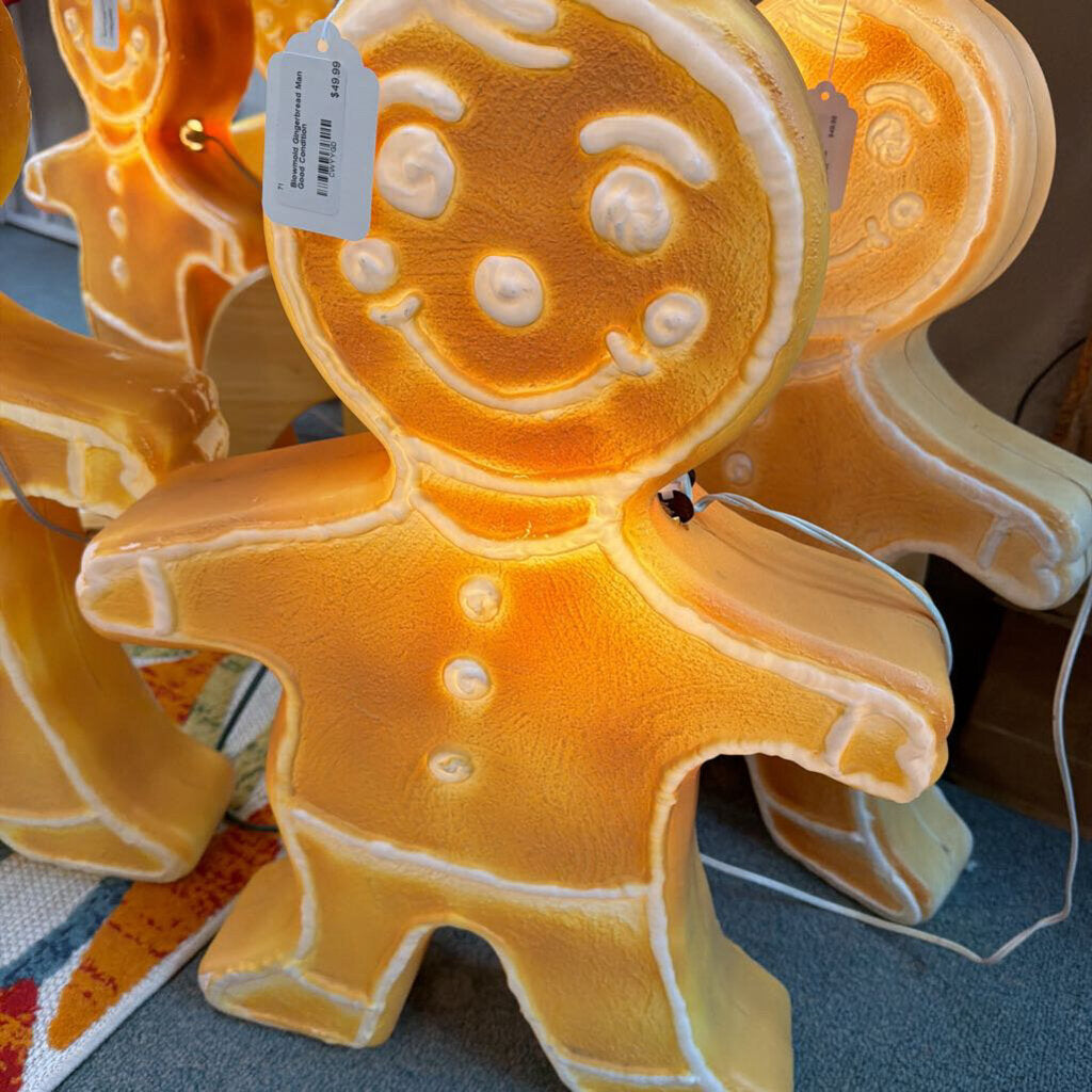 Blowmold Gingerbread Man Good Condition
