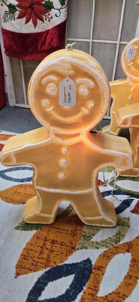 Blowmold Gingerbread Man Great Condition
