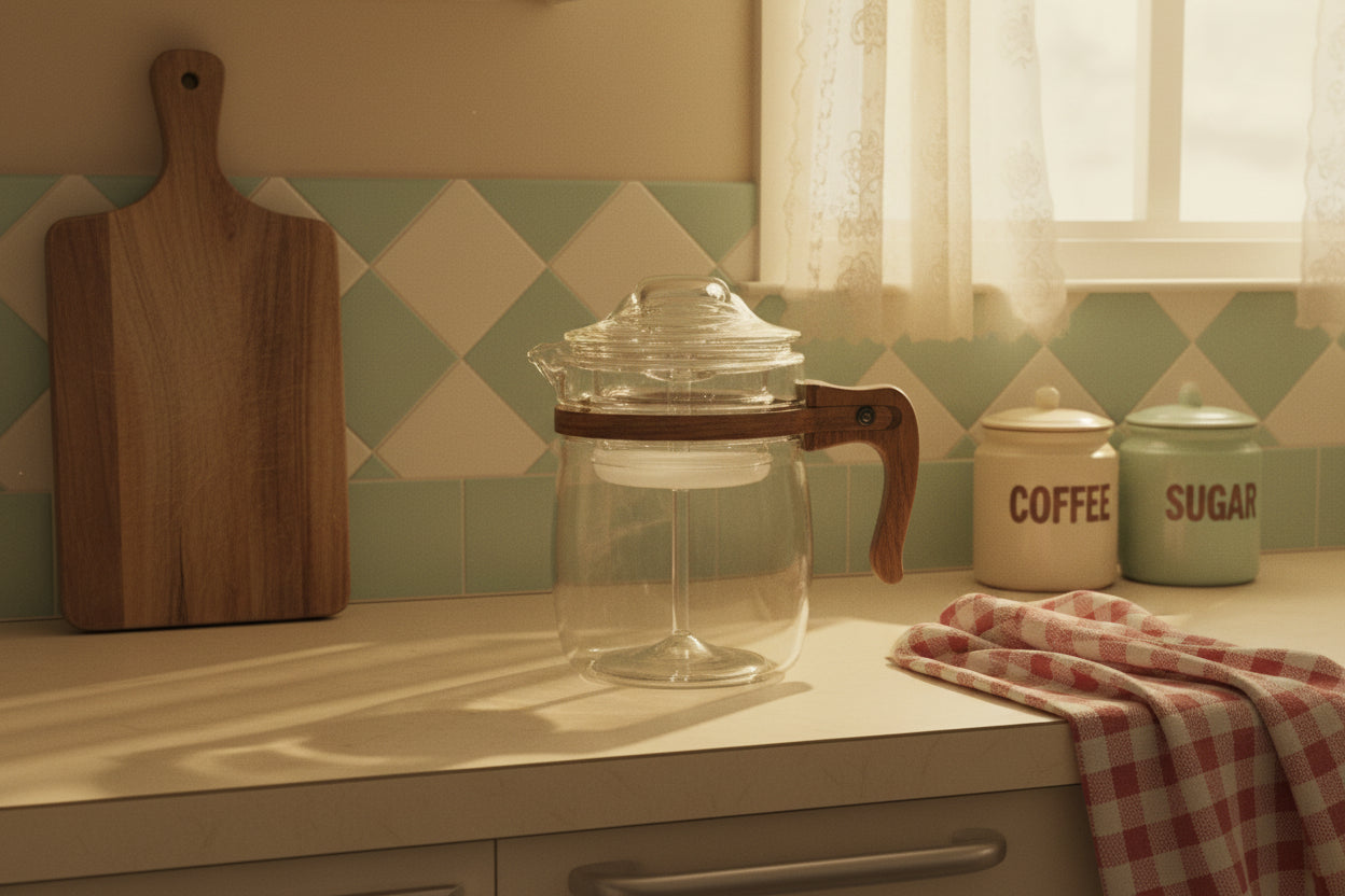 Pyrex Flameware WW2 Era Percolator