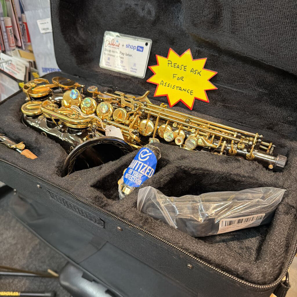 Yanagisawa Curved Soprano Sax Black & Gold Edition