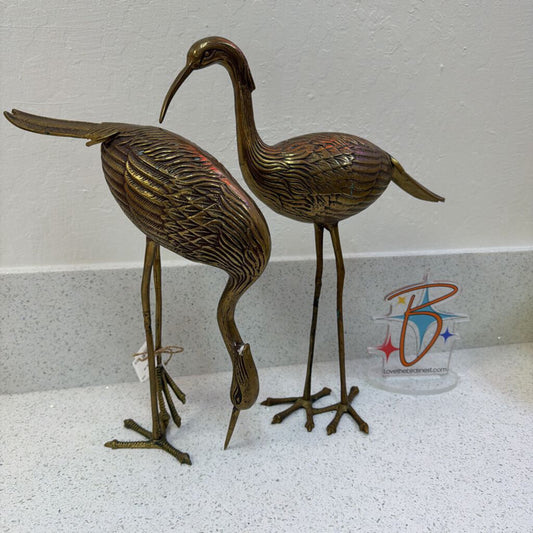 Solid Brass Birds - pair