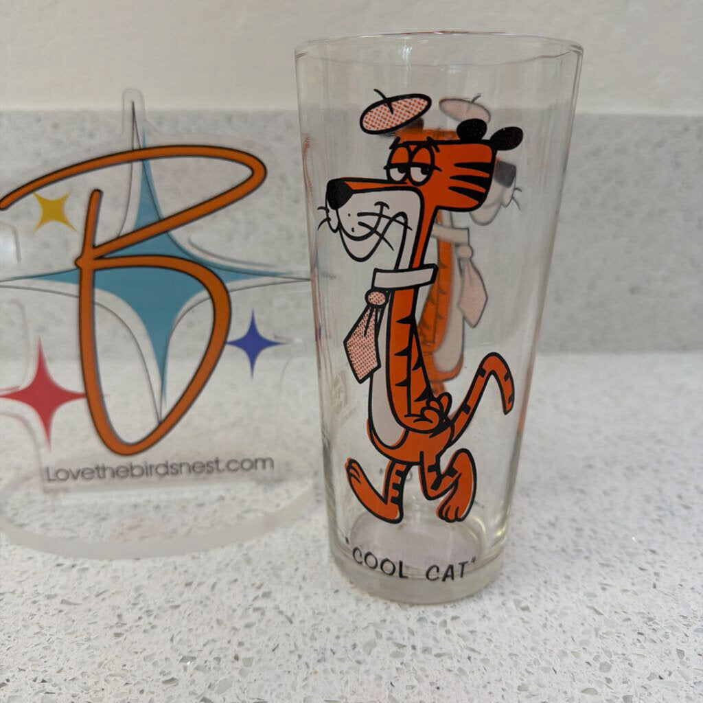 PEPSI COLLECTOR SERIES GLASS "COOL CAT"