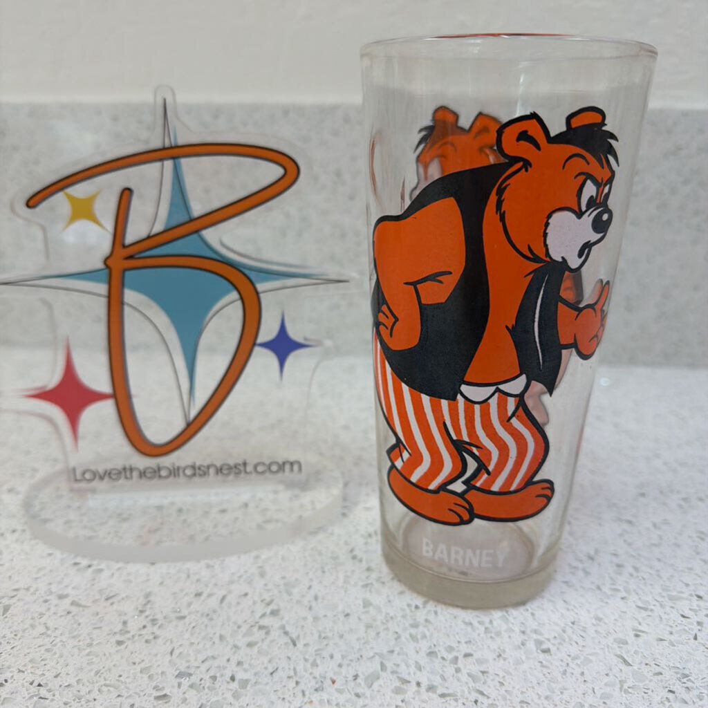 PEPSI COLLECTOR SERIES GLASS "BARNEY"