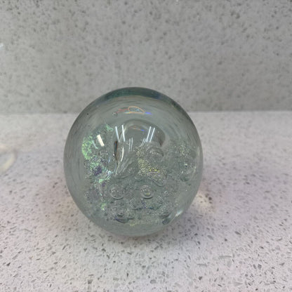 Bubbly signed paperweight