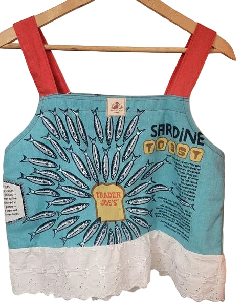 MENDED WING - Trader Joe's Bag Top - SIZE Sm/Med