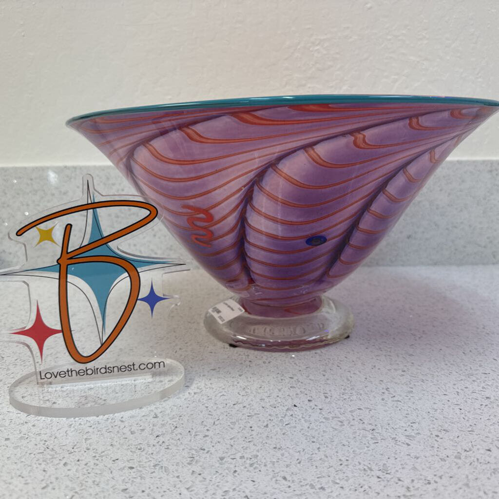 Hand Blown signed Bowl