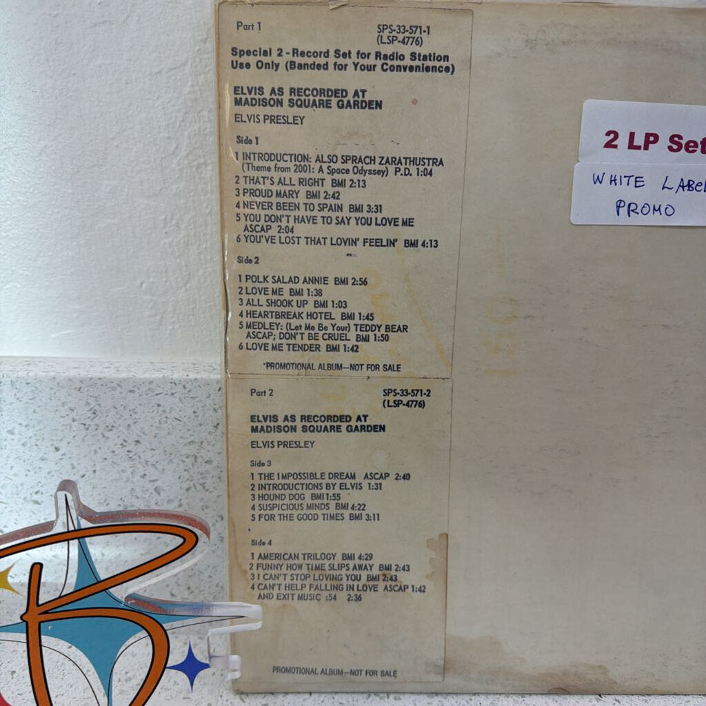 ELVIS PRESLEY-As Recorded at Madison Square Garden