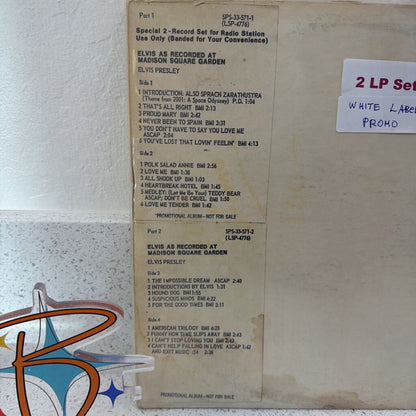 ELVIS PRESLEY-As Recorded at Madison Square Garden